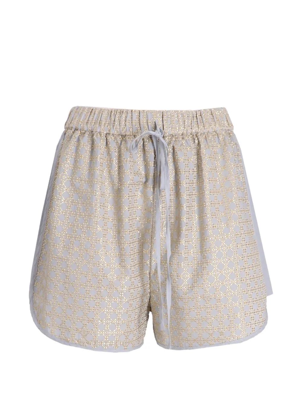GREEK ARCHAIC KORI geometric-pattern shorts - Grigio