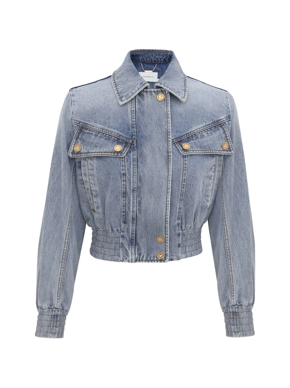 ZIMMERMANN chest-pocket denim jacket - Blu