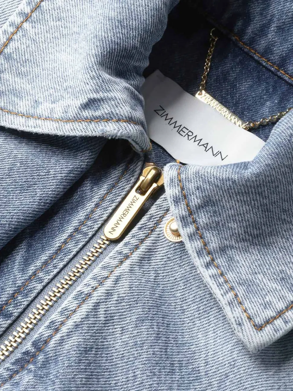  Zimmermann Chest-pocket Denim Jacket - Blue 