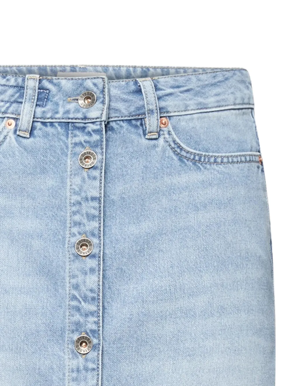  Drykorn Afson Buttoned Mini Skirt - Blue 