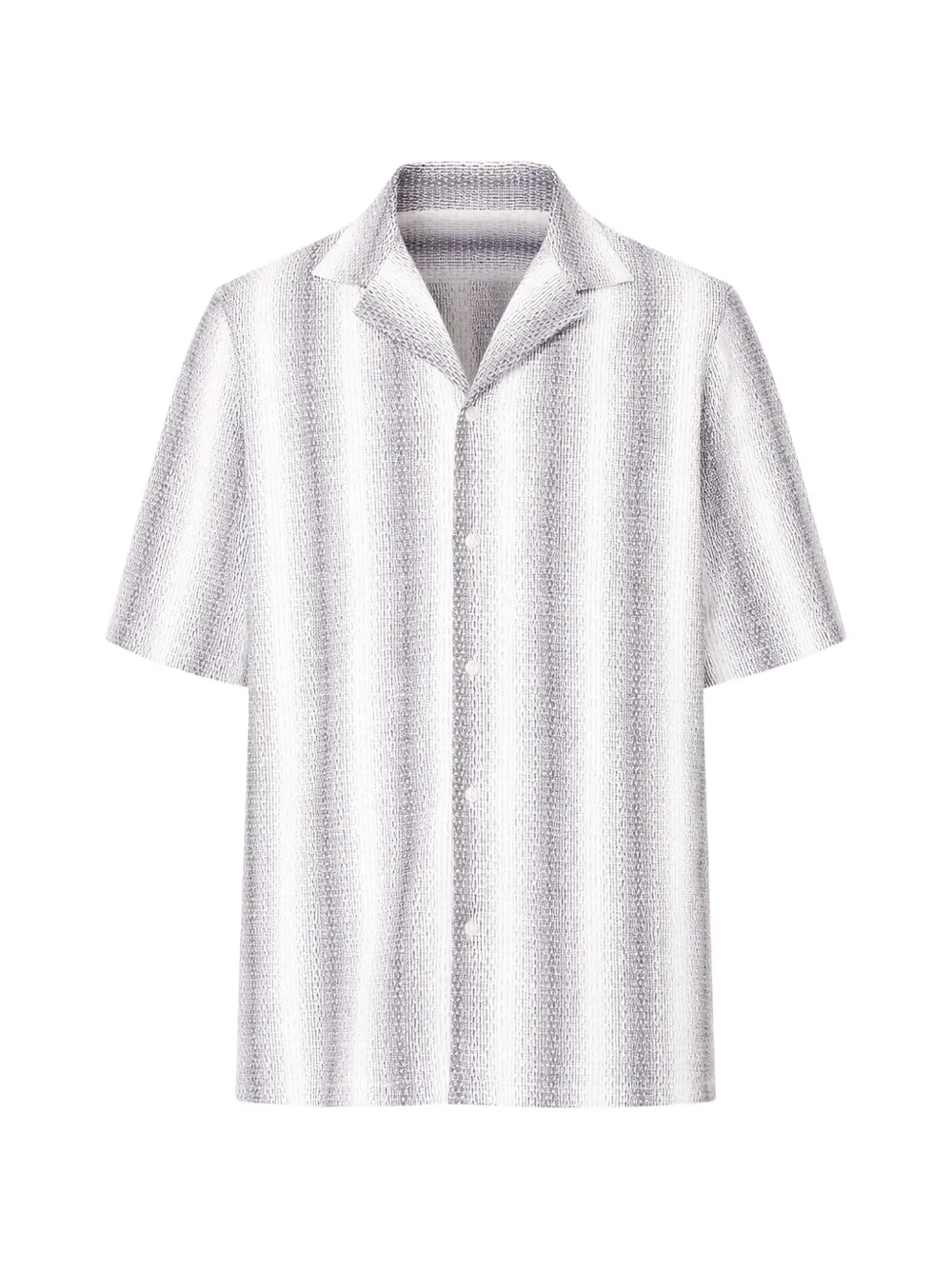 Officine Generale Eren striped short-sleeves shirt - Bianco