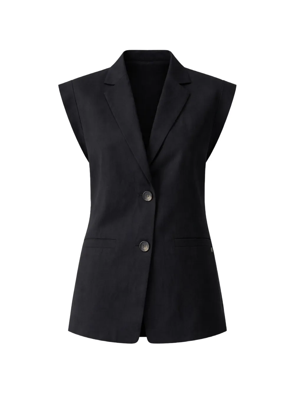 LIU JO buttoned waistcoat - Schwarz