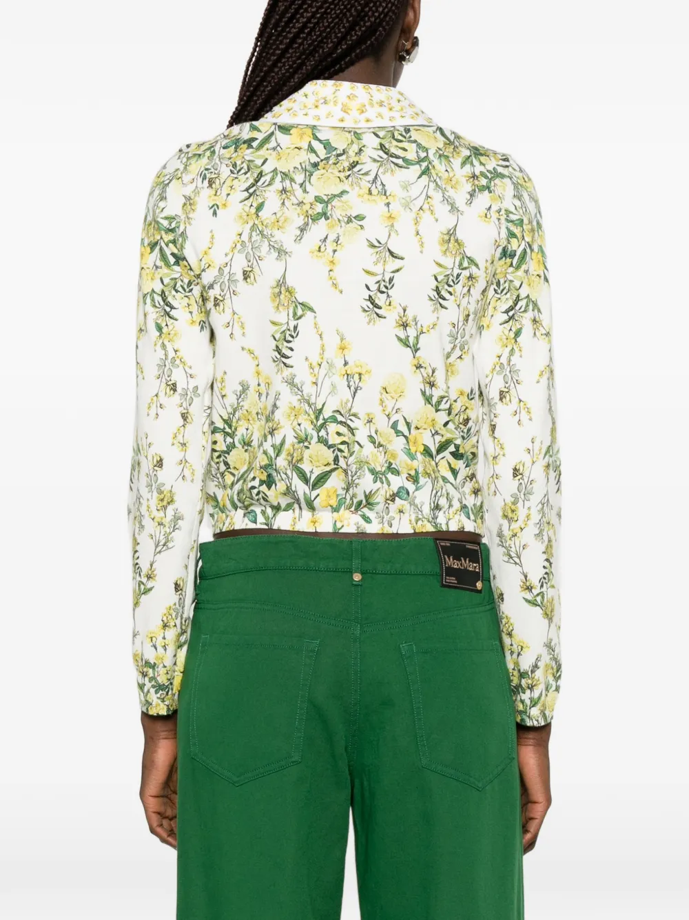 alice + olivia Vest met print en kraag Wit