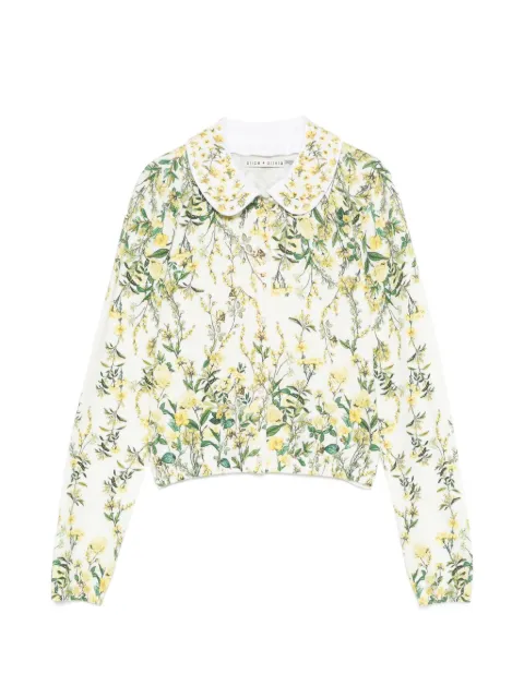 alice + olivia プリントカラーカーディガン