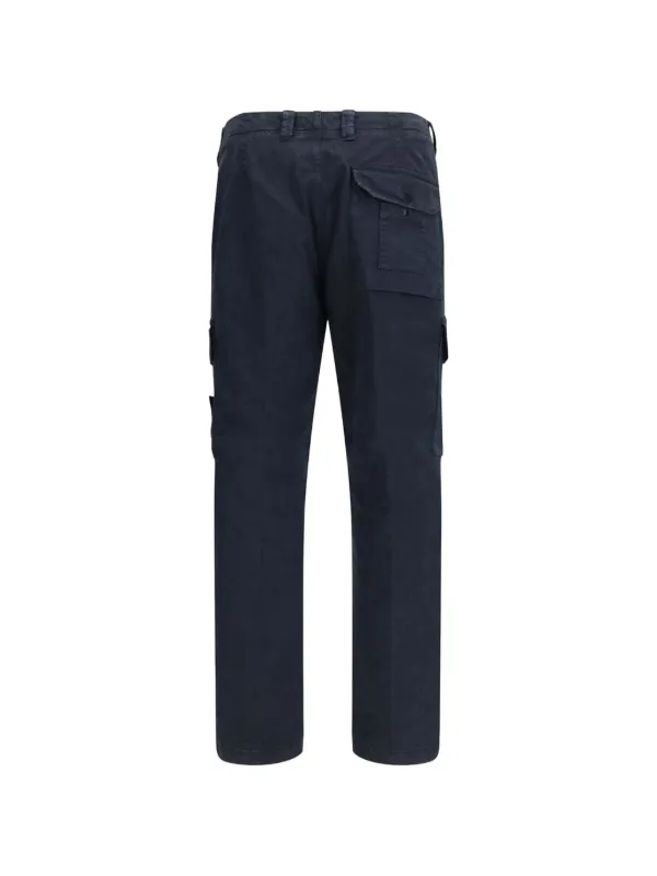 ストーンアイランドメンズパンツ コンパスバッチ トラックパンツ Stone Island コンパスバッジ カーゴパンツ | ブルー | FARFETCH JP