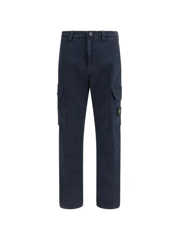 Stone Island コンパスバッジ カーゴパンツ | ブルー | FARFETCH JP