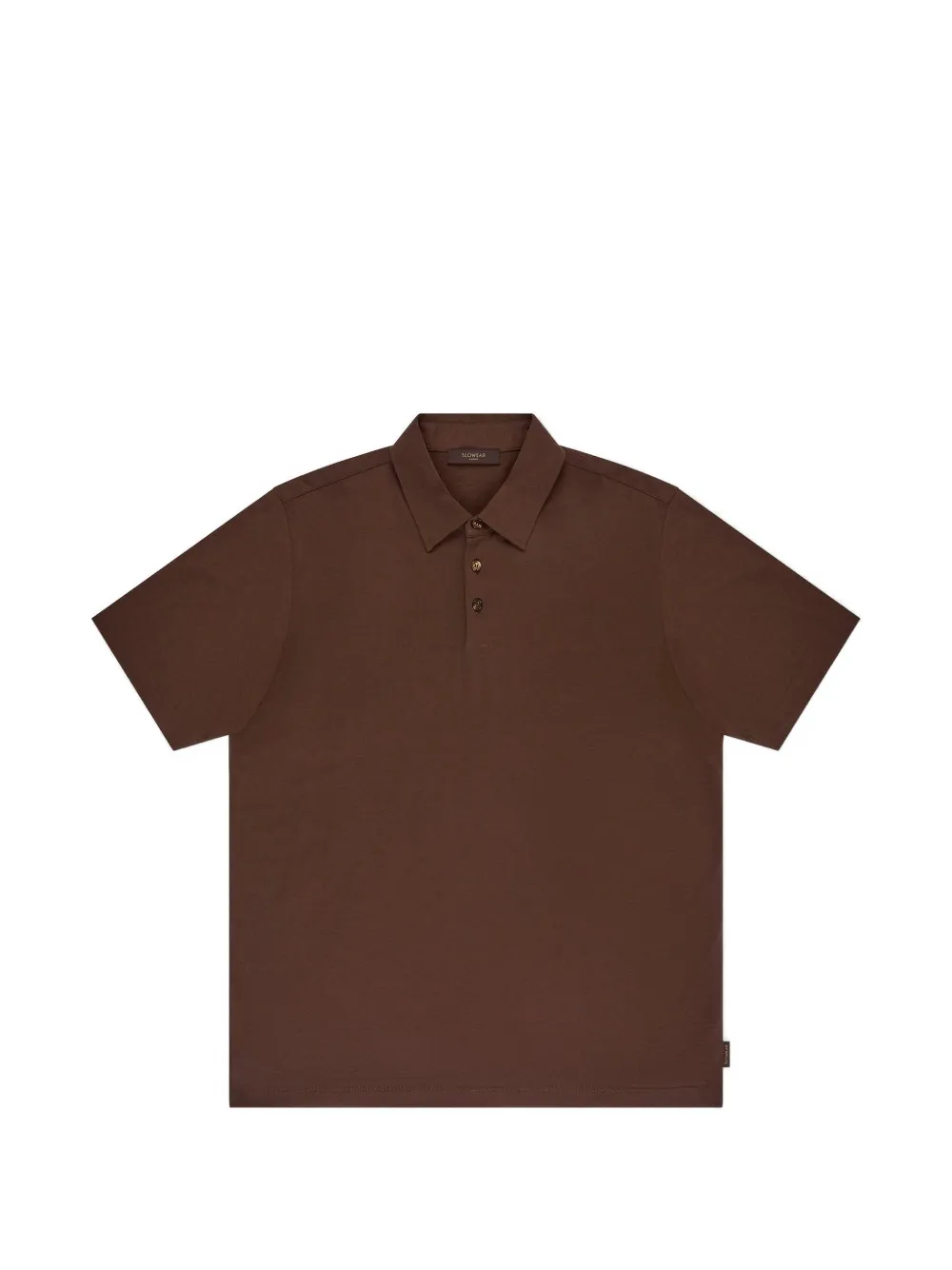 Zanone logo-patch polo shirt - Marrone