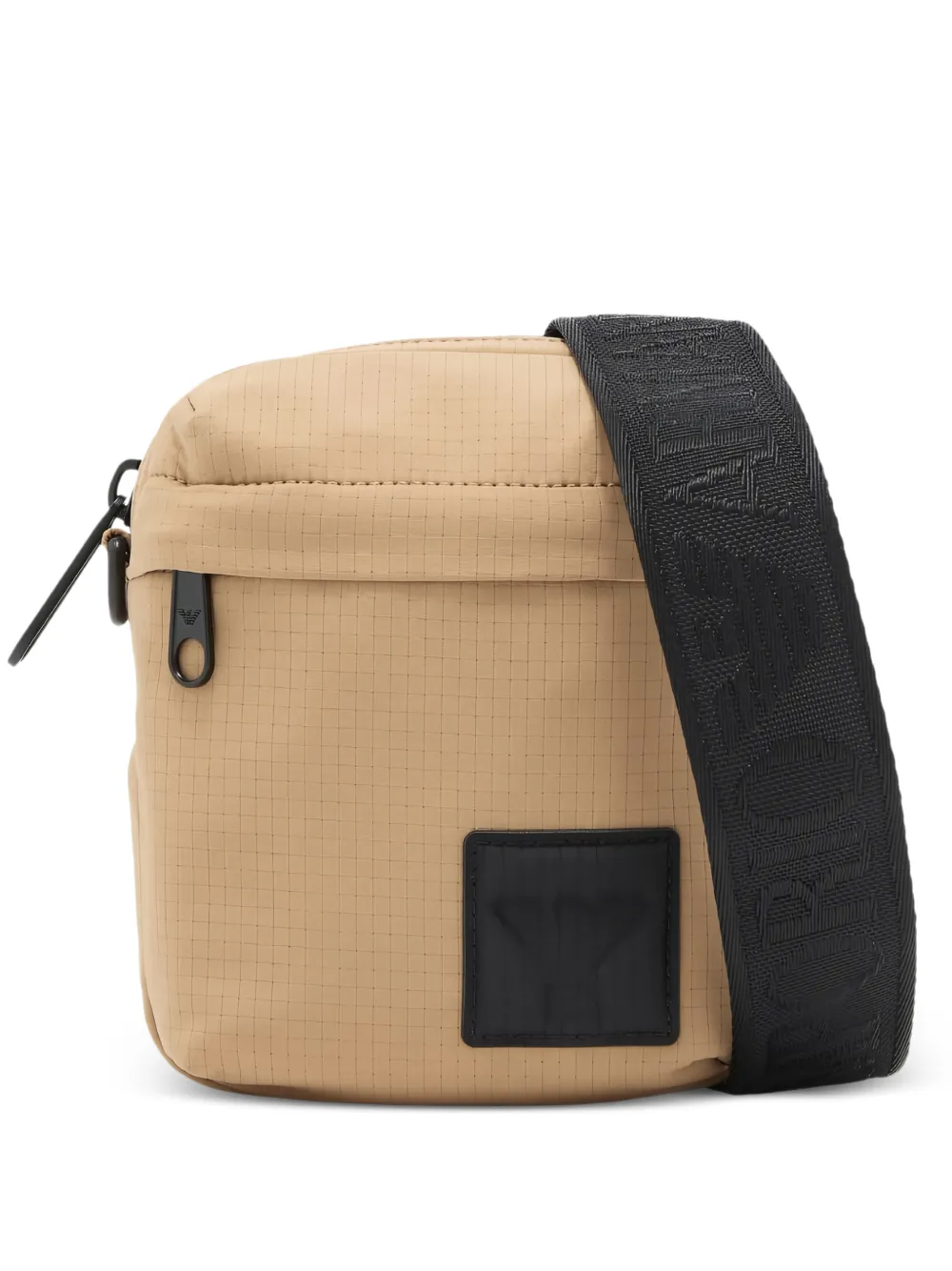 Emporio Armani Kids embossed strap bag - Toni neutri