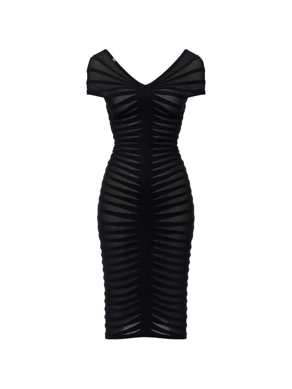 Elisabetta Franchi slim-fit midi dress - Nero