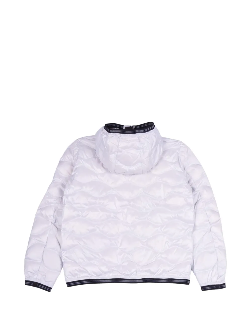 Blauer quilted zip-up hooded jacket Wit