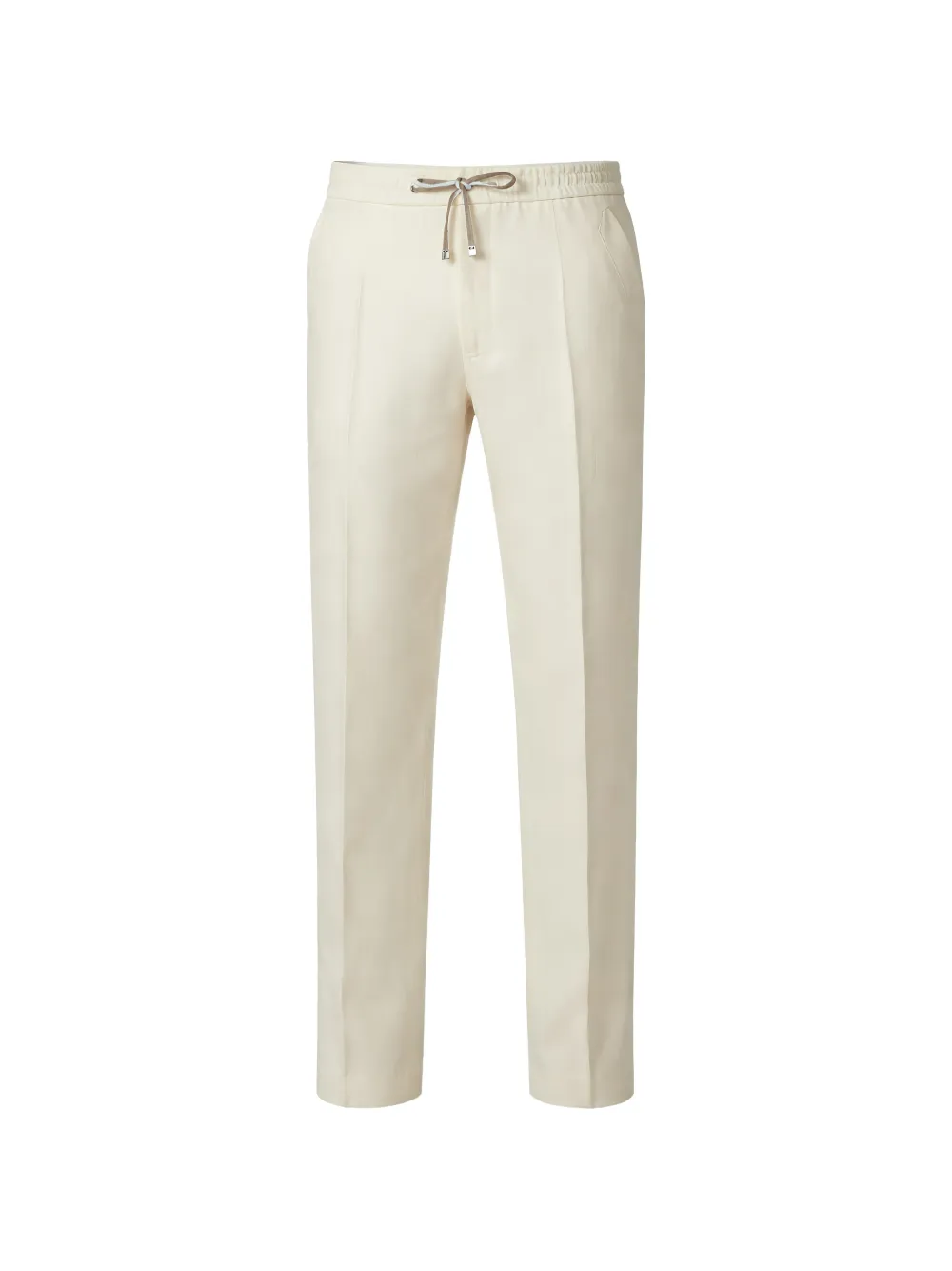Brett Johnson Drawstring Trousers In Neutral