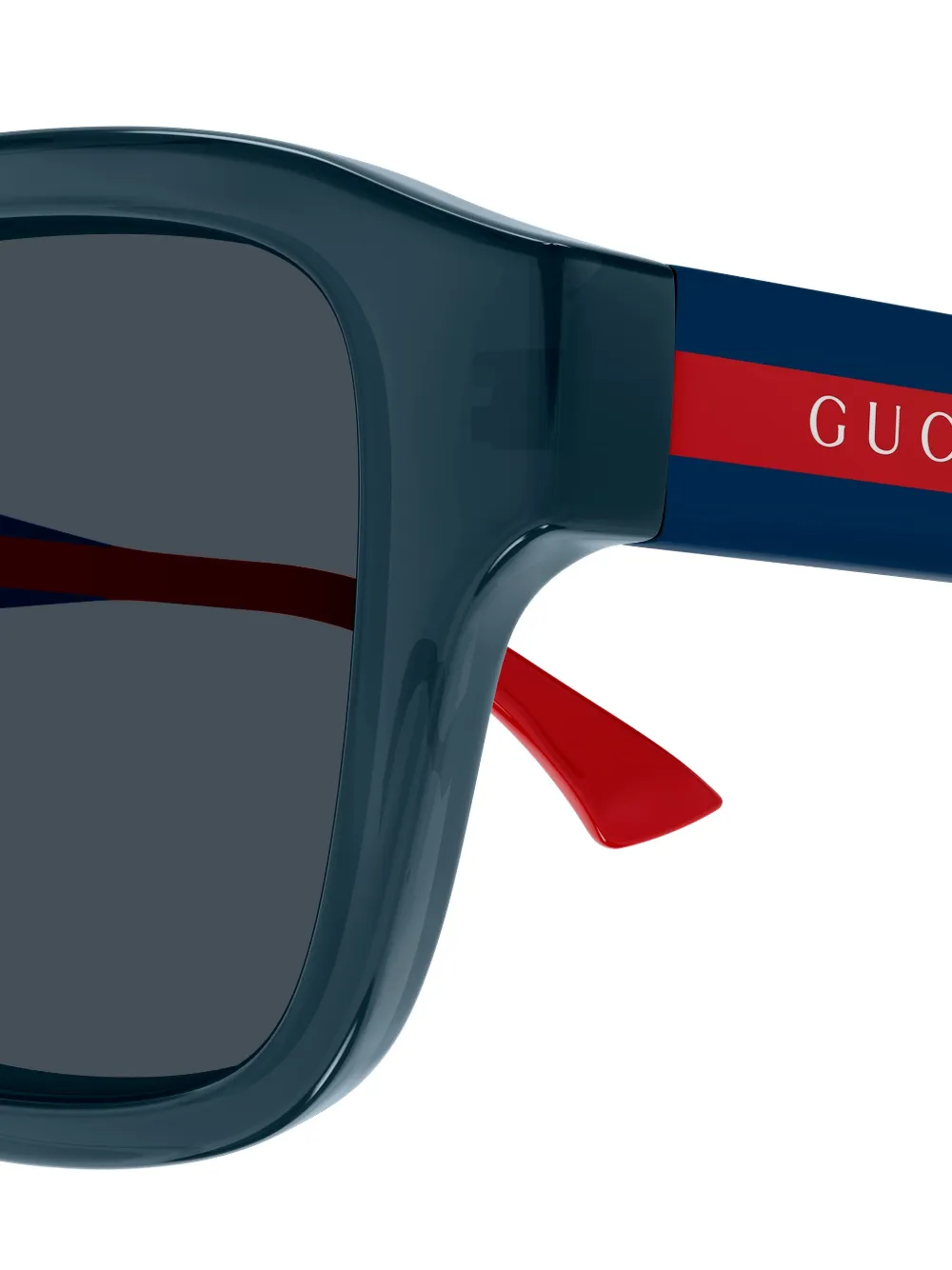 Gucci Eyewear Zonnebril met vierkant montuur Blauw
