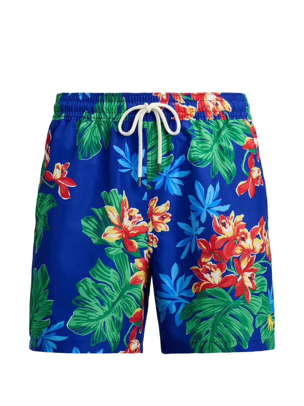 Polo Ralph Lauren Costume da bagno a fiori con coulisse - Blu