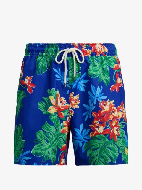 Polo Ralph Lauren floral-print drawstring swim shorts