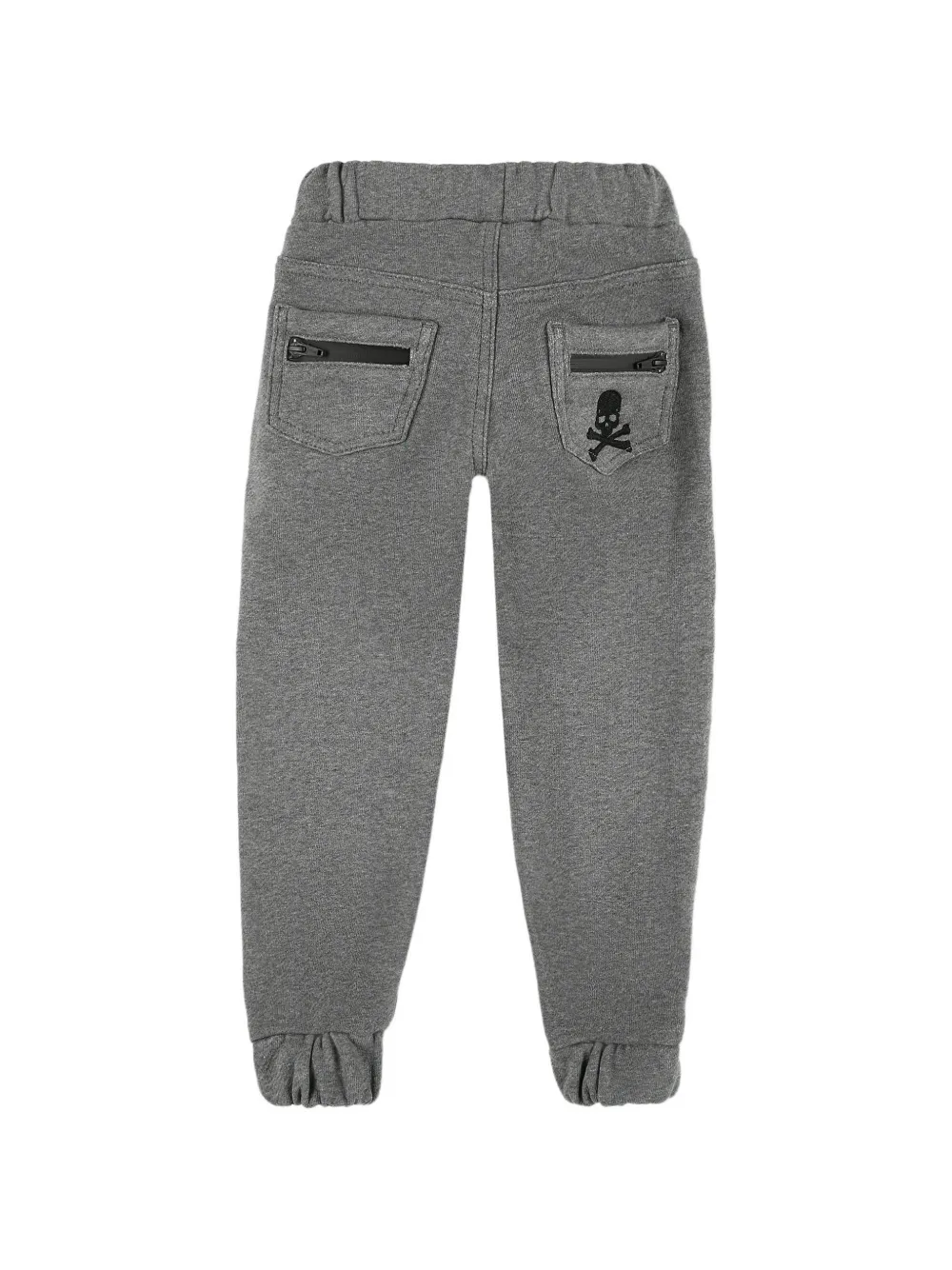 Philipp Plein Junior Trainingsbroek met doodskopdetail Grijs