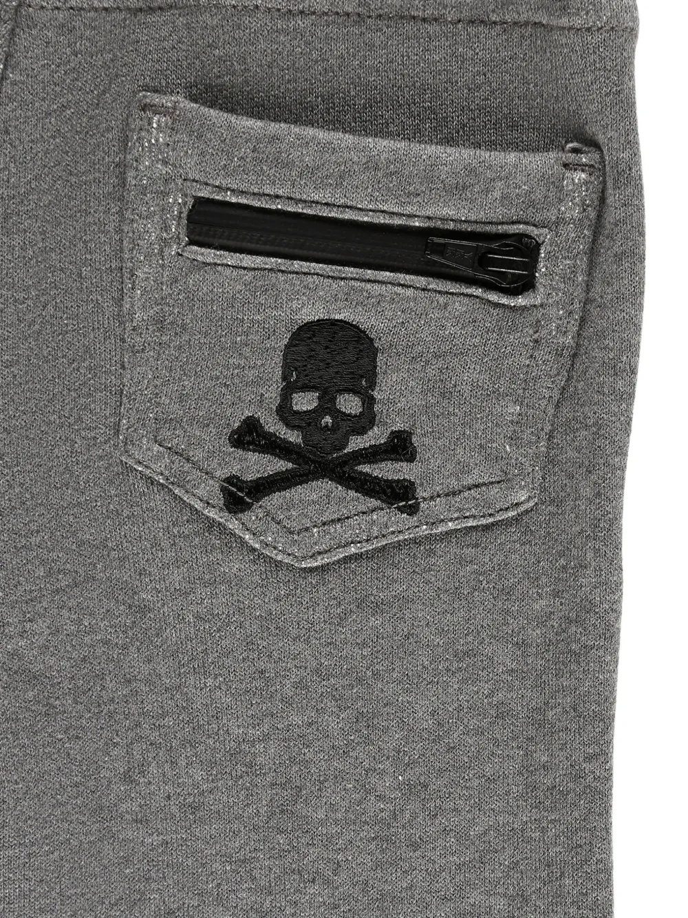 Philipp Plein Junior Trainingsbroek met doodskopdetail Grijs
