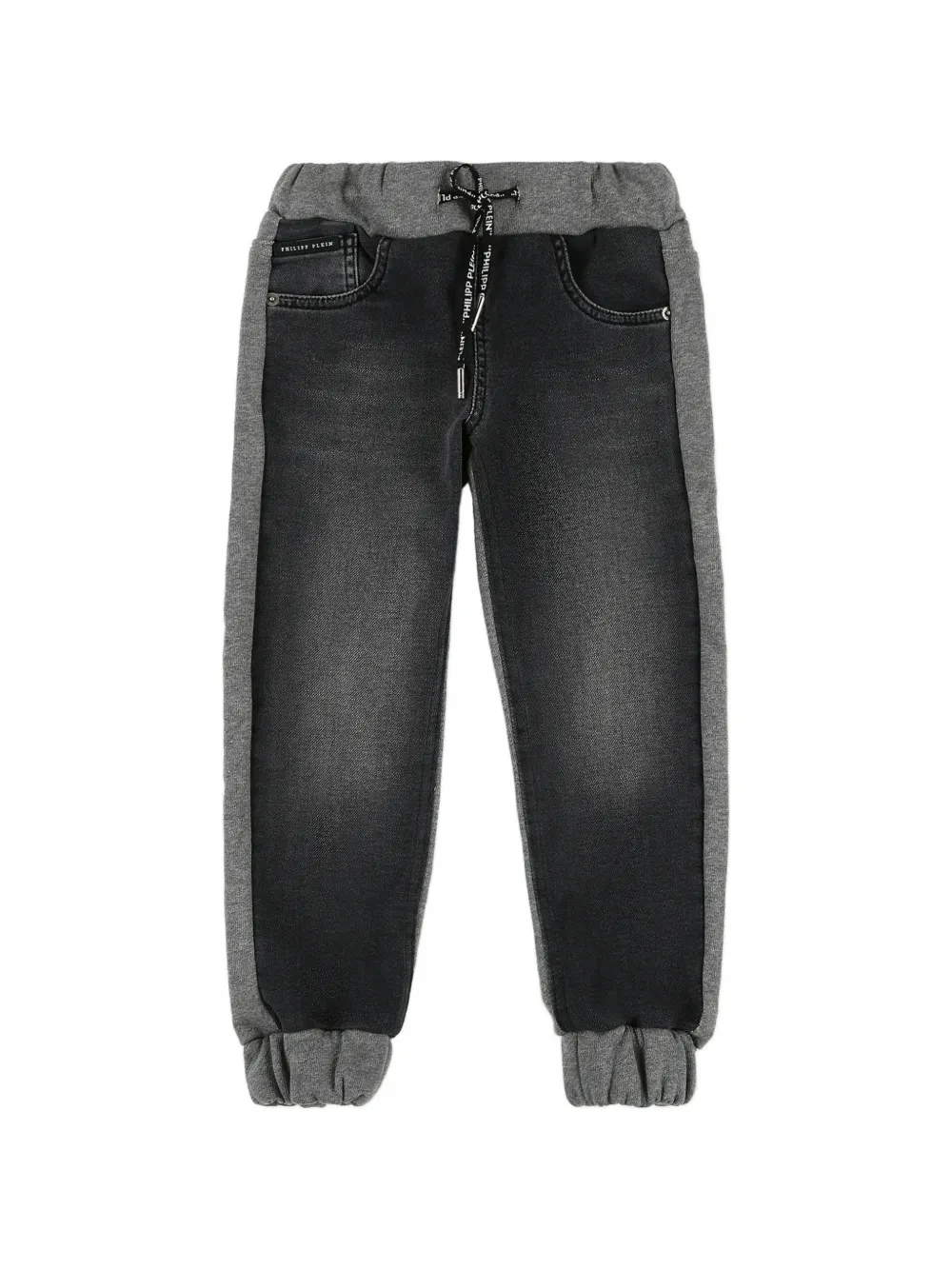 Philipp Plein Junior skull-detail track pants - Grigio