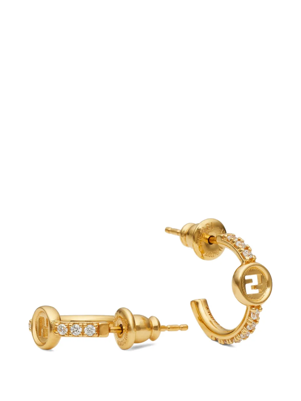  Fendi Everround Earrings - Gold 