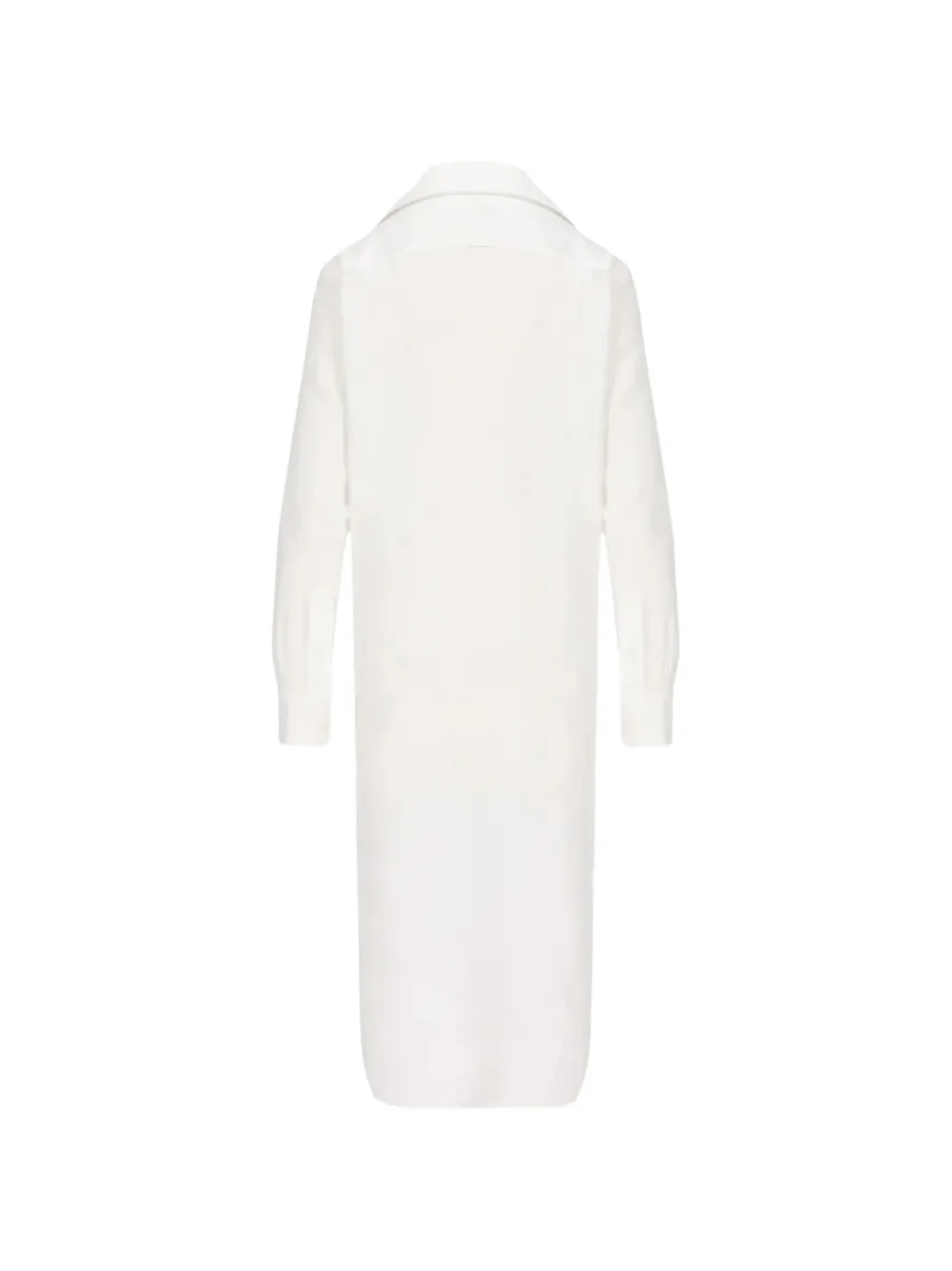Loro Piana Patch-pocket Midi Dress in White, view 2
