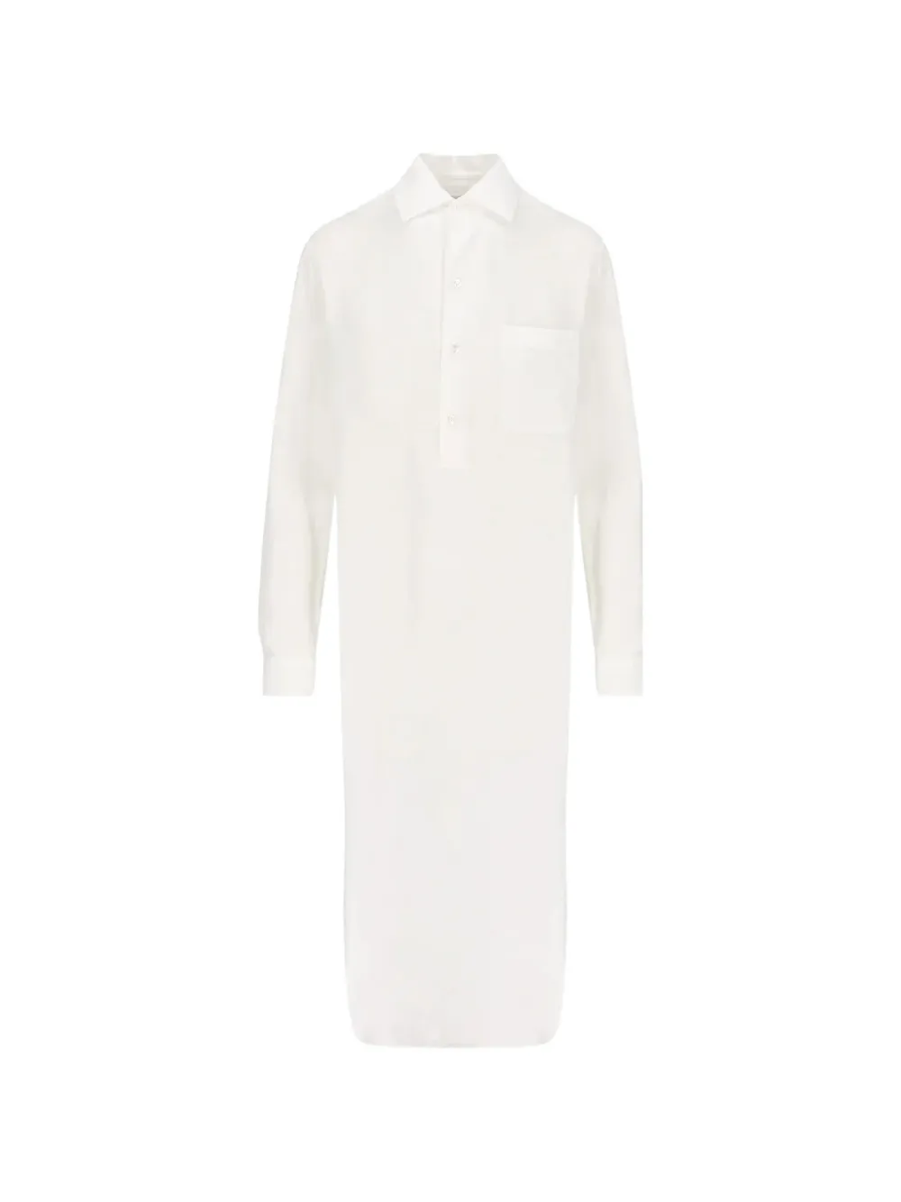 Loro Piana Patch-pocket Midi Dress In White