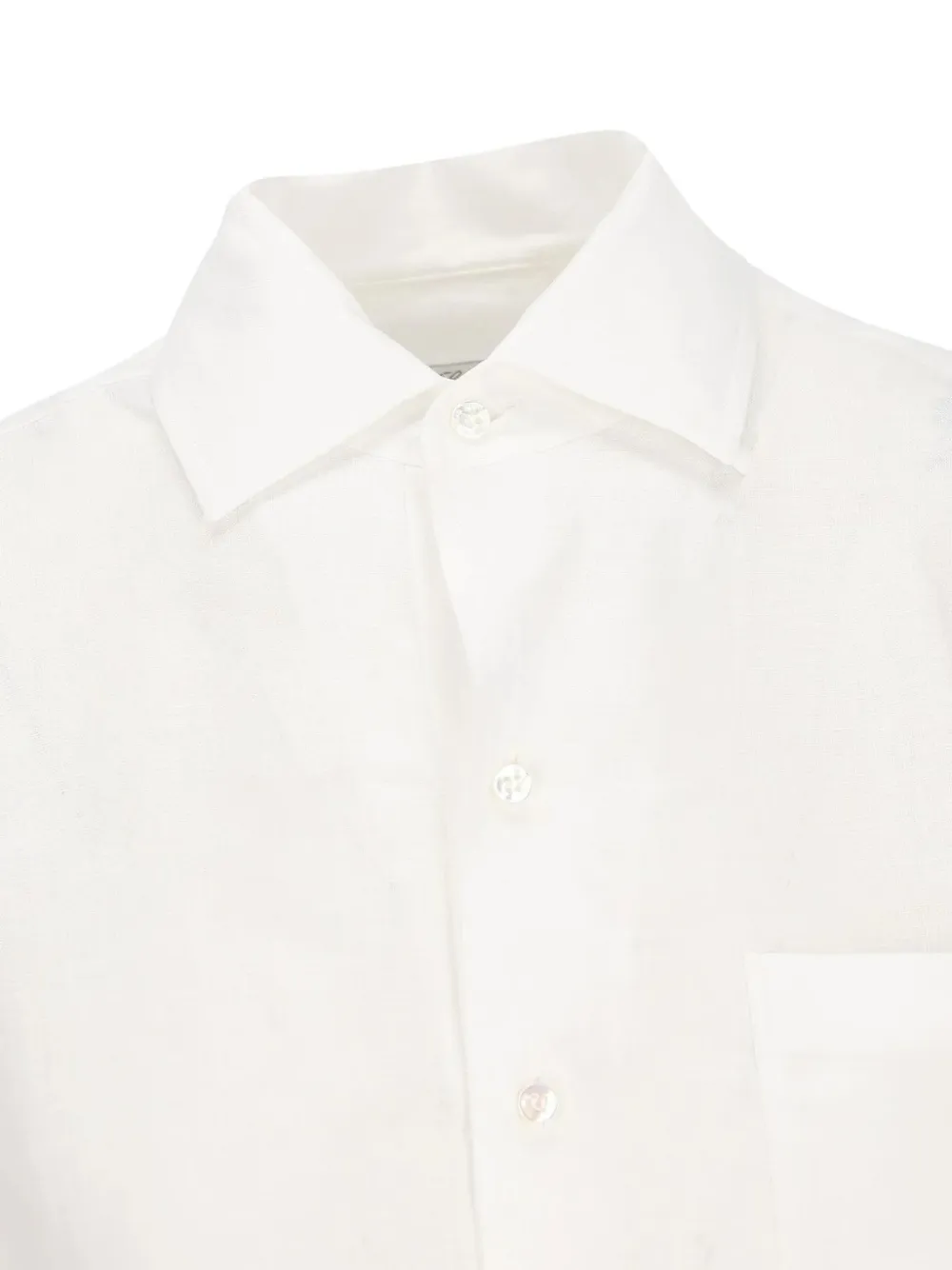 Loro Piana Patch-pocket Midi Dress in White, view 3
