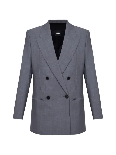 BOSS 더블 브레스티드 울 재킷