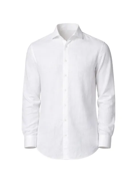 Xacus cutaway-collar buttoned shirt