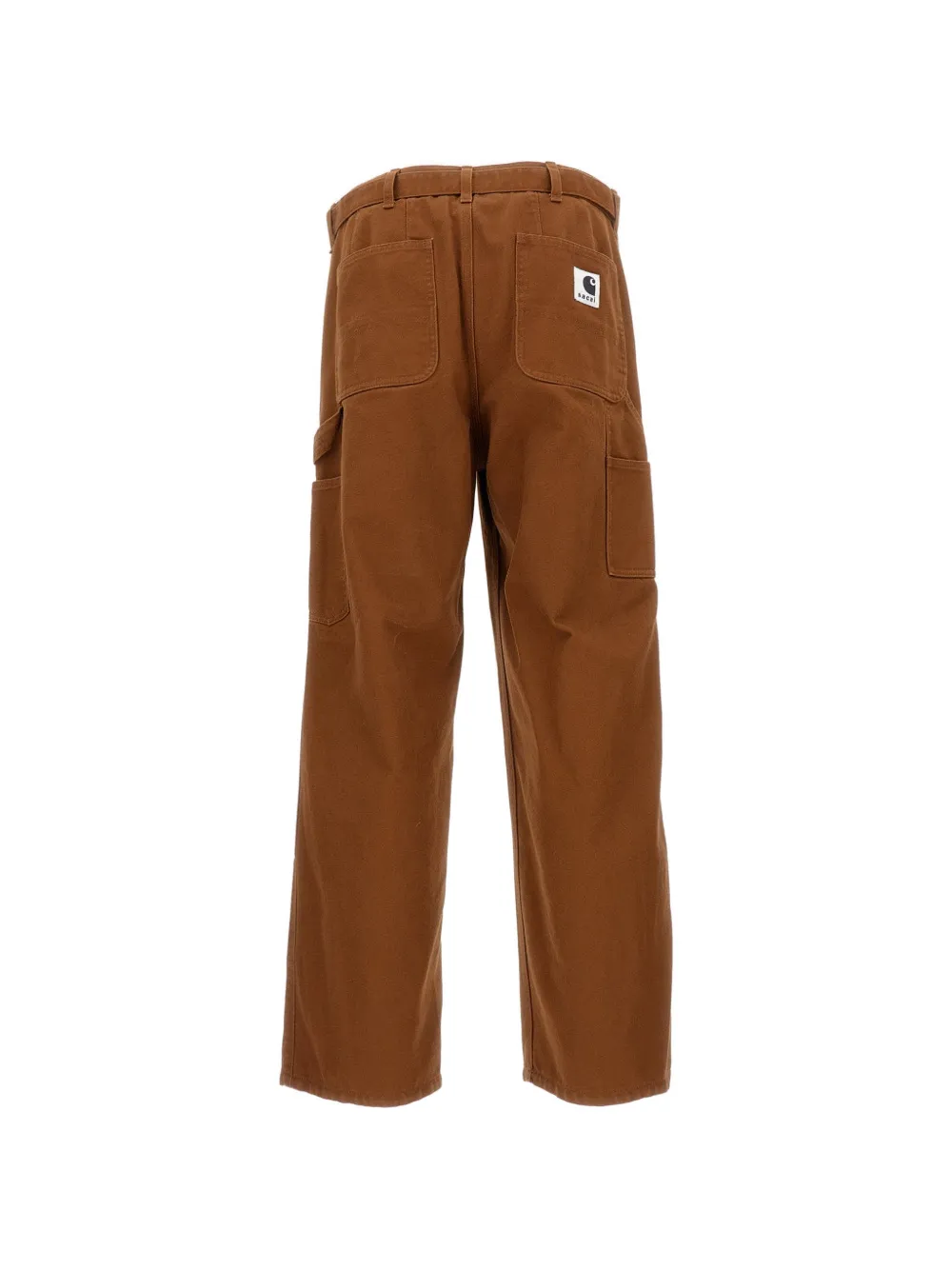 sacai x Carhartt broek met ceintuur Bruin