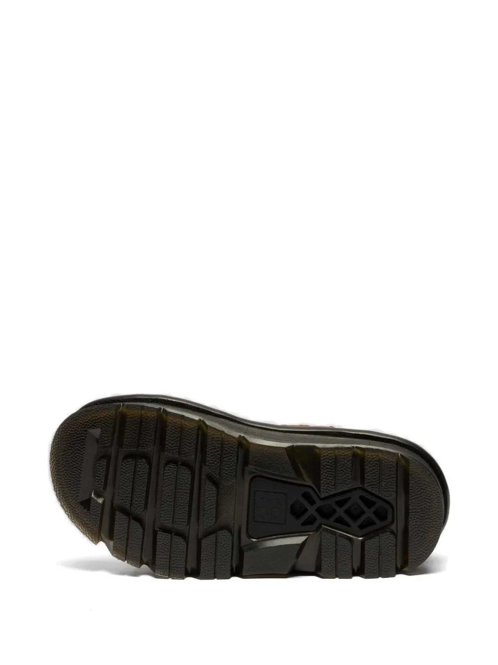 Dr. Martens Zebzag leren sandalen met gesp Bruin