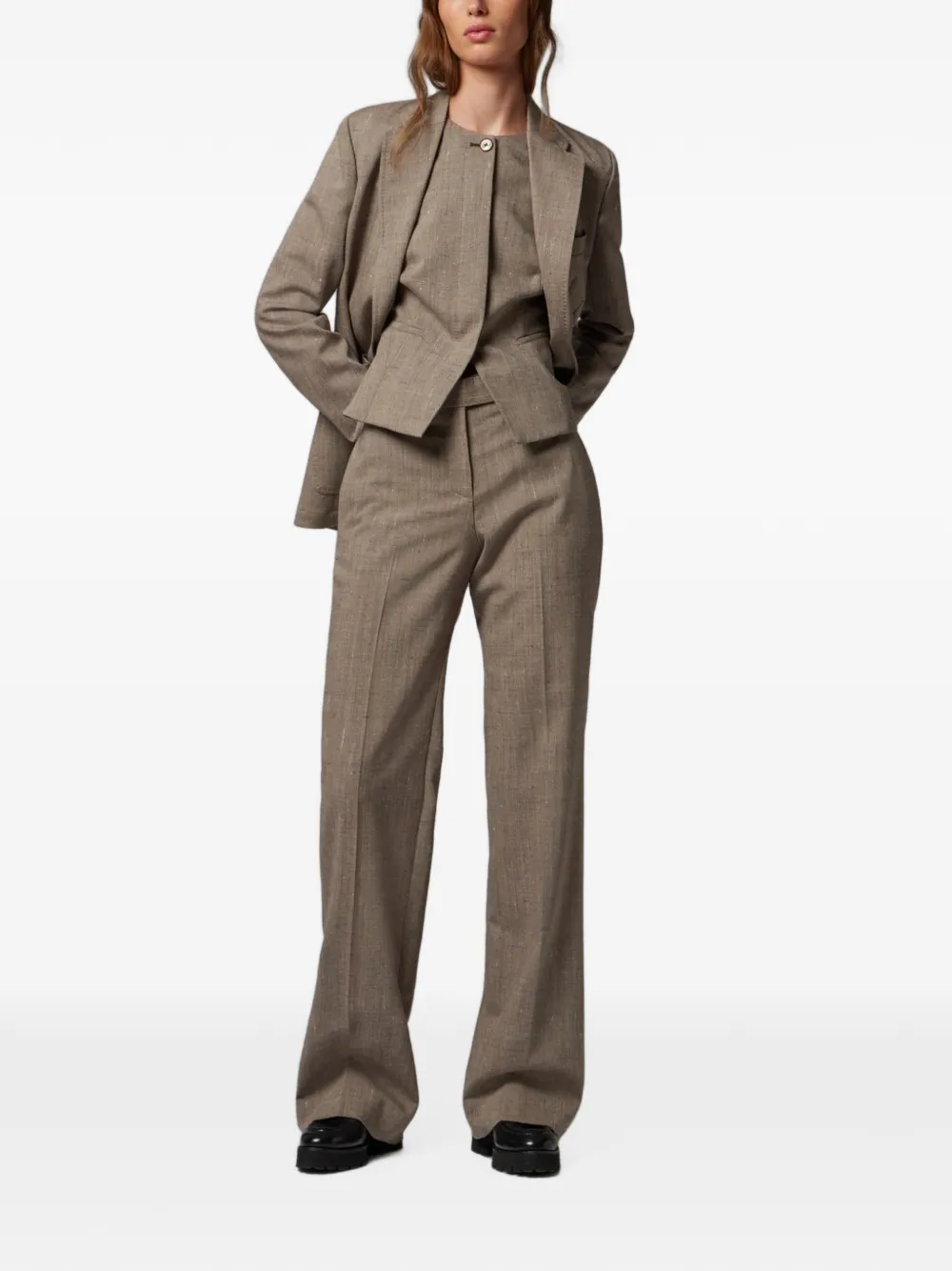 Paul Smith Top met knopen Bruin