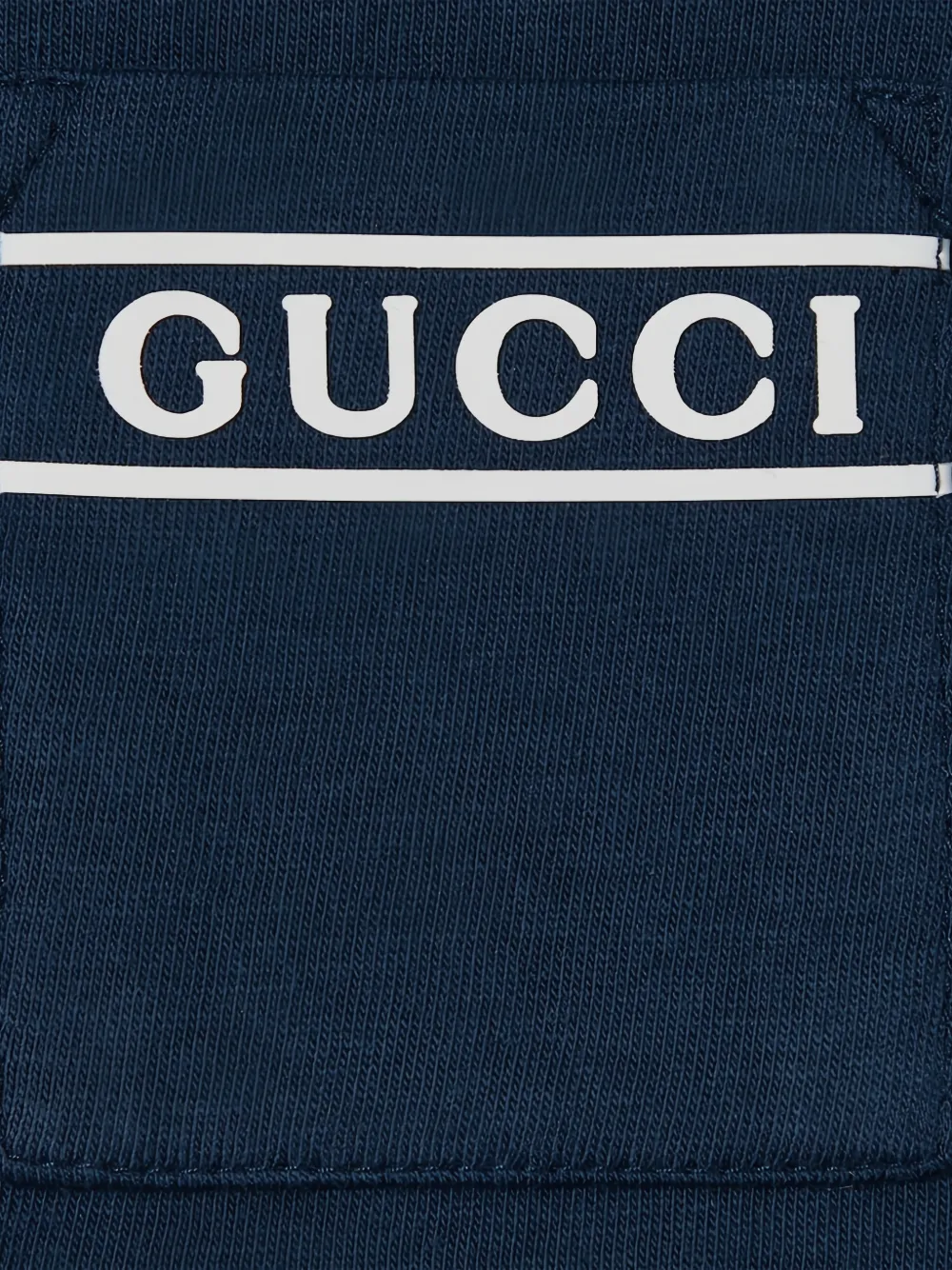 Gucci Kids T-shirt met borstzak Blauw