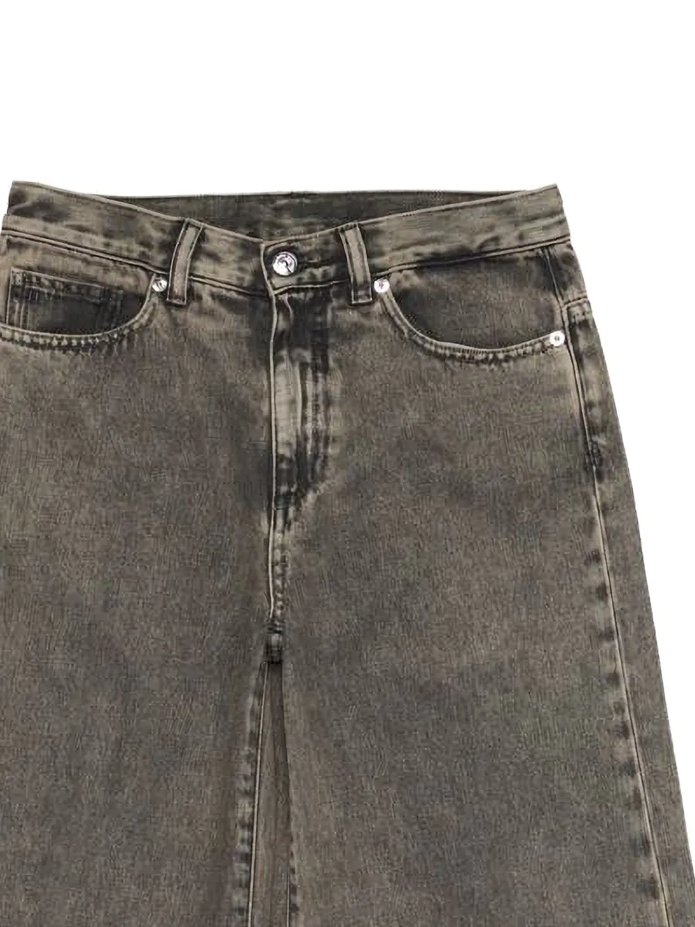 Nine In The Morning Jeans met wijde pijpen Grijs
