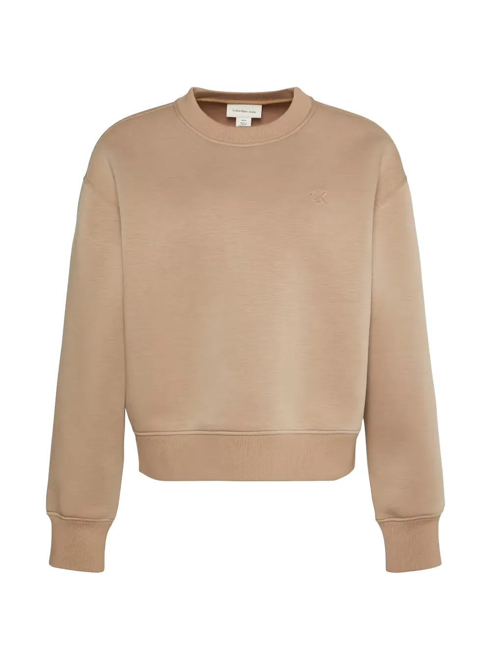 Calvin Klein logo-embroidered sweatshirt - Toni neutri