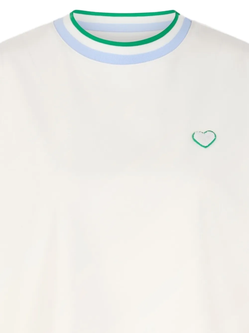  Marccain Heart-detail T-shirt - Neutrals 