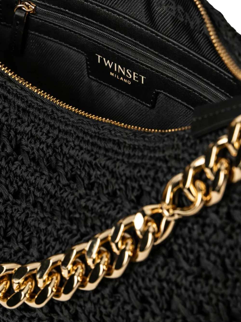 TWINSET Liliane grote schoudertas Zwart