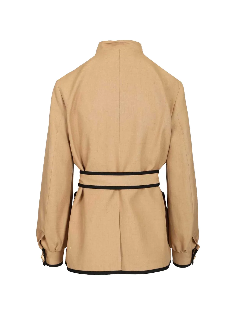  Valentino Garavani Belted Embroidered Jacket - Neutrals 