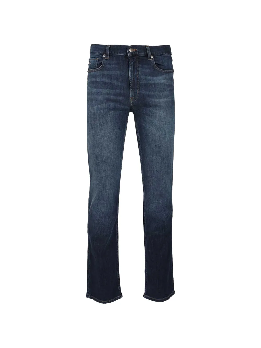 Emporio Armani logo-patch jeans - Blau