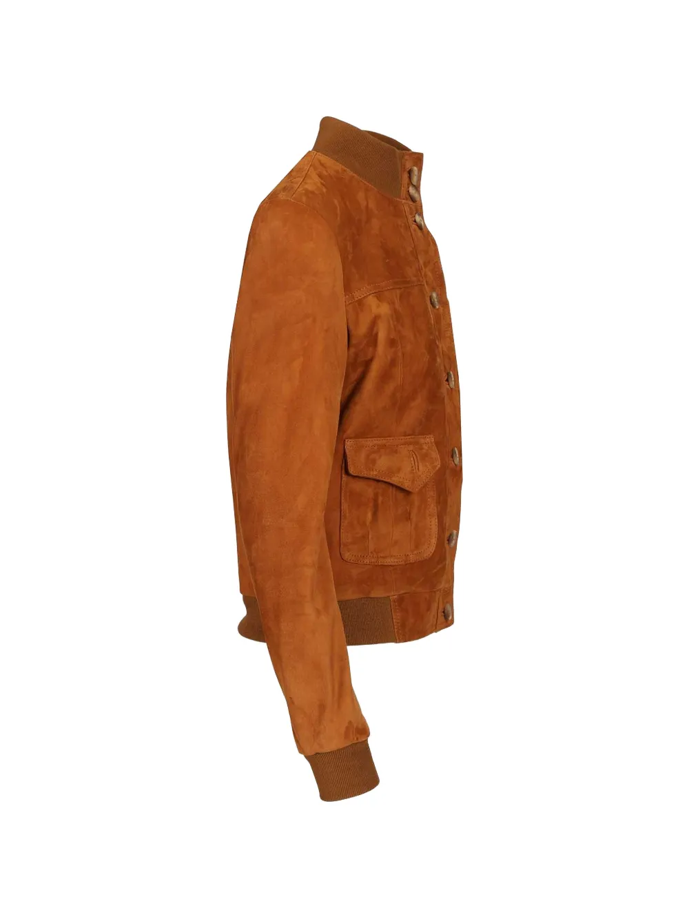  Blusotto Suede Bomber Jacket - Brown 
