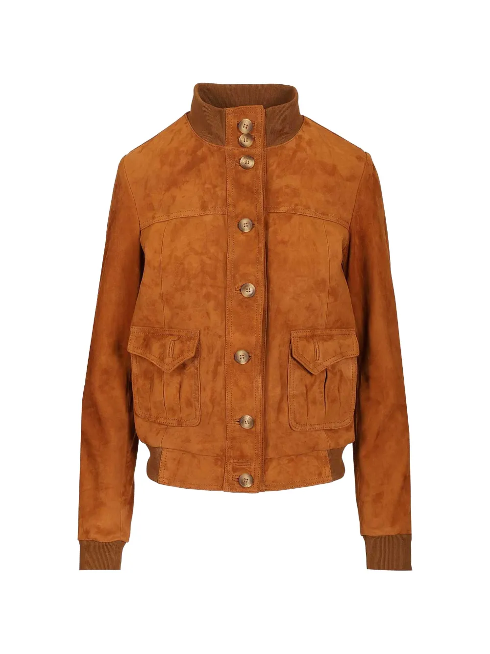 blusotto suede bomber jacket - Marrone