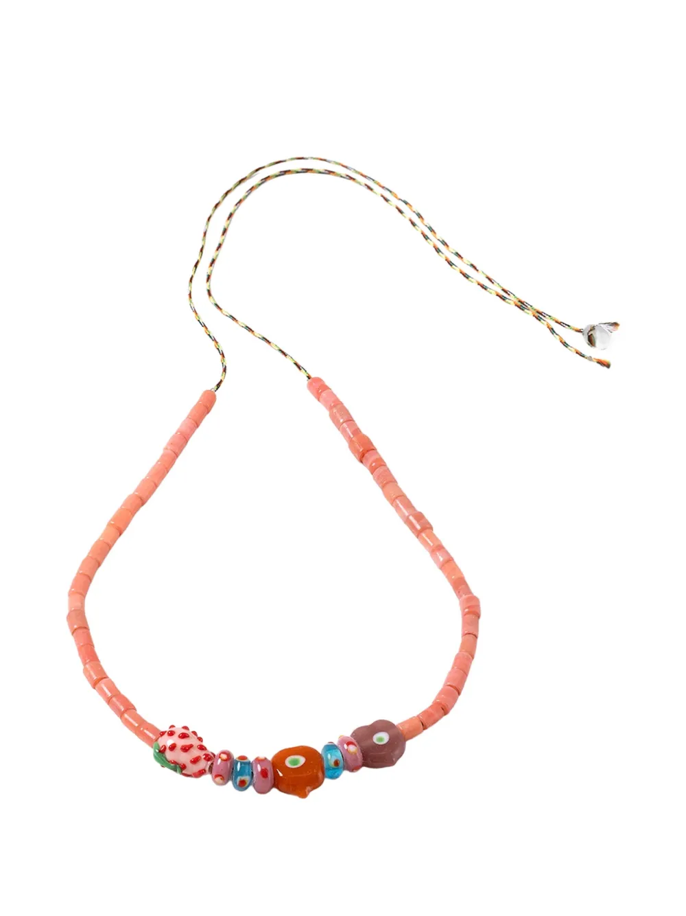 Sorbet Island glass beaded bracelet - Rosa