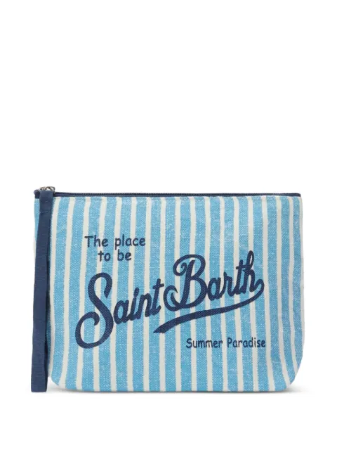 MC2 Saint Barth Aline striped clutch bag