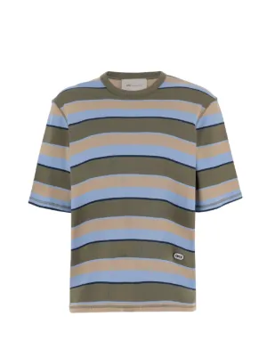 BURBERRY ストライプ Tシャツ Burberry ストライプ オーバーサイズ Tシャツ | ブラウン | FARFETCH JP