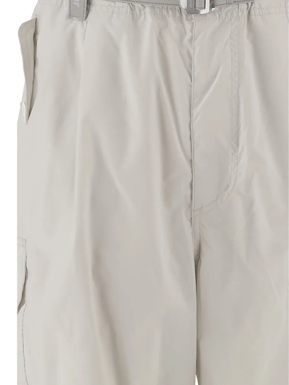  And Wander Belted Wide-leg Cargo Trousers - Neutrals 
