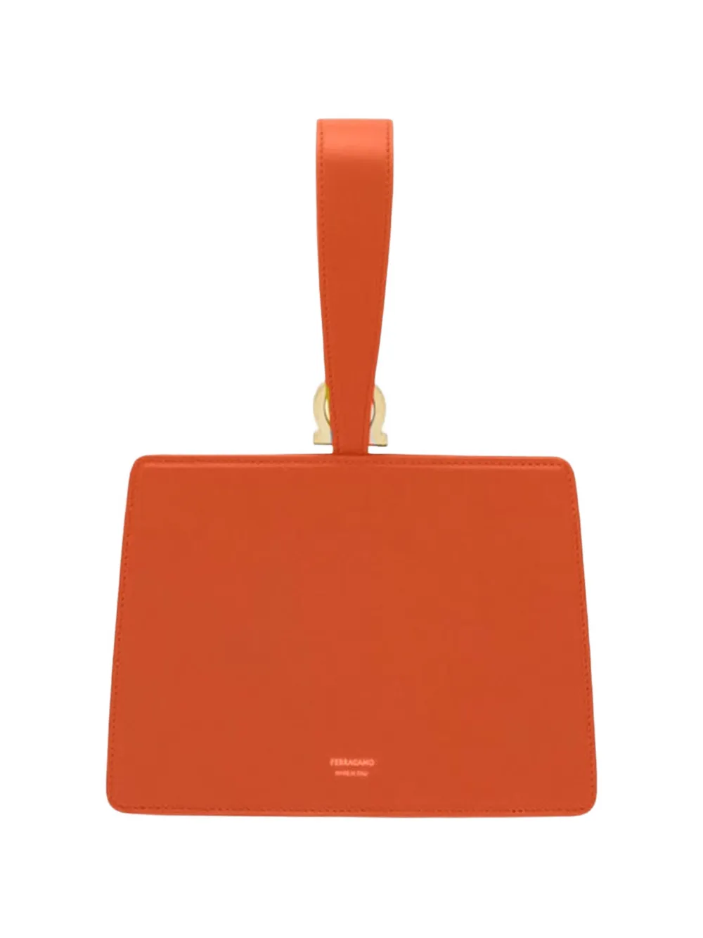  Ferragamo Horseshoe-handle Mini Clutch - Orange 