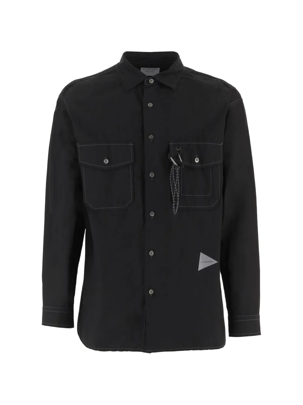and Wander flap-pocket shirt - Nero