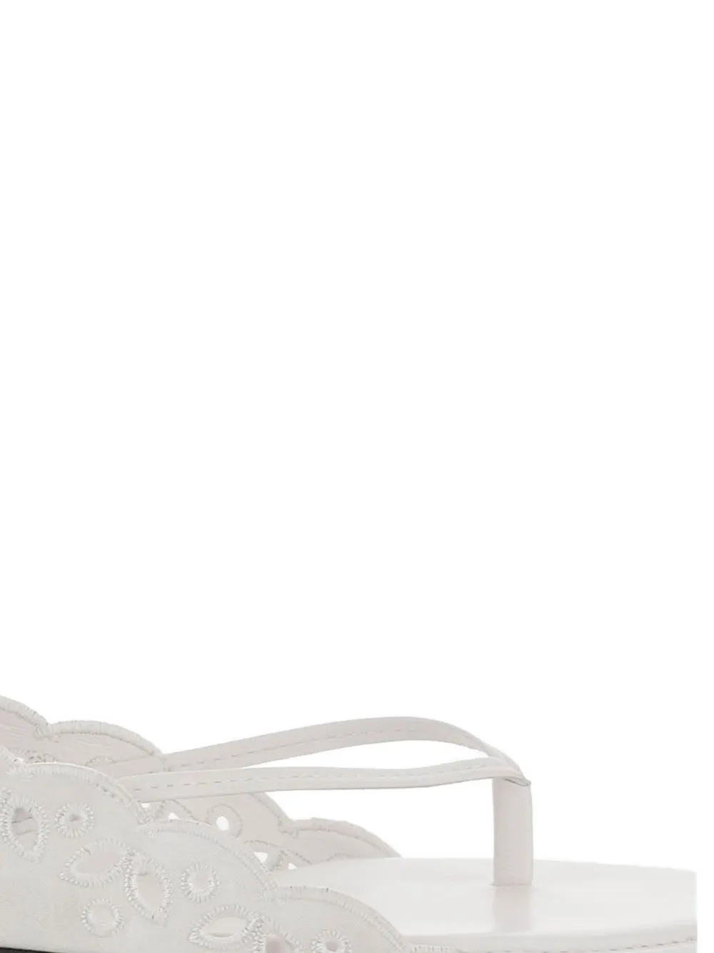 Jacquemus lace up flat shoes Wit