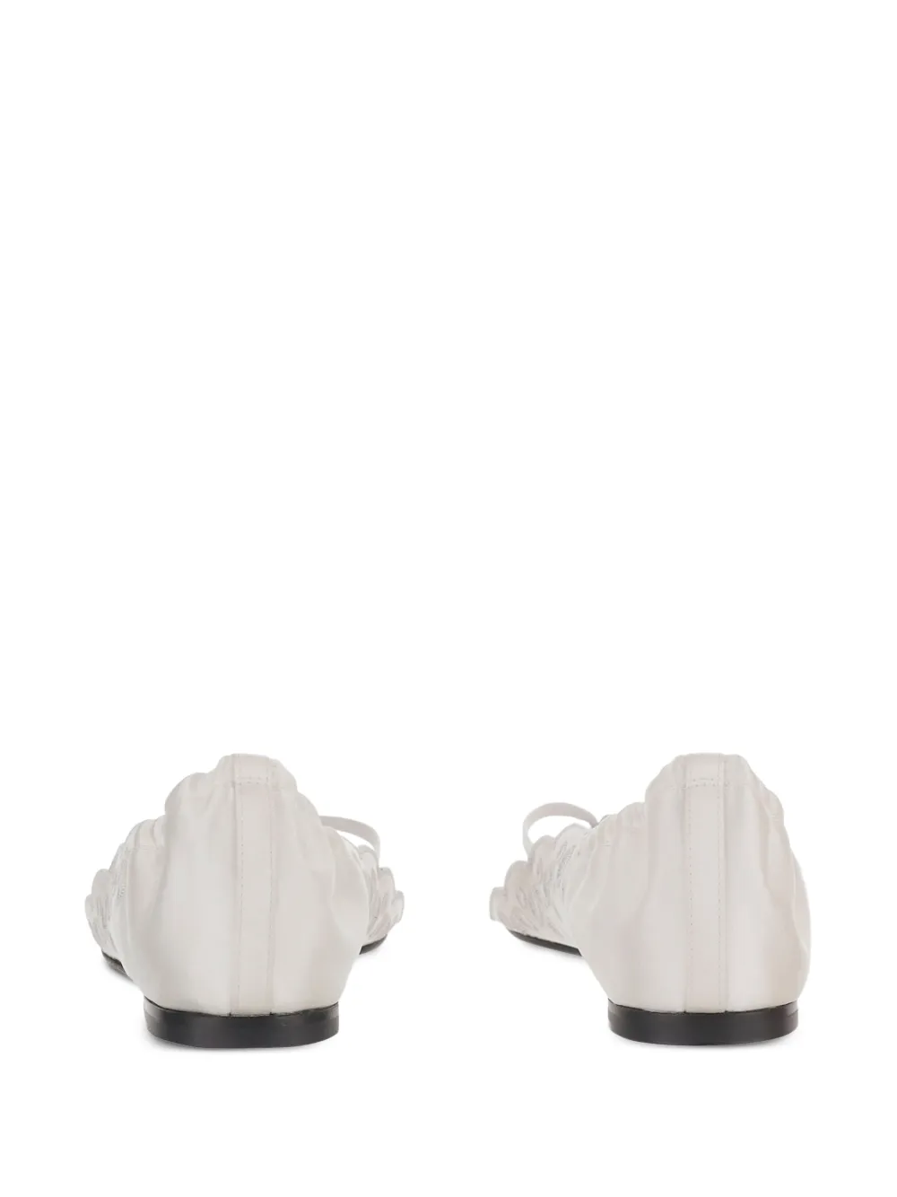 Jacquemus lace up flat shoes Wit