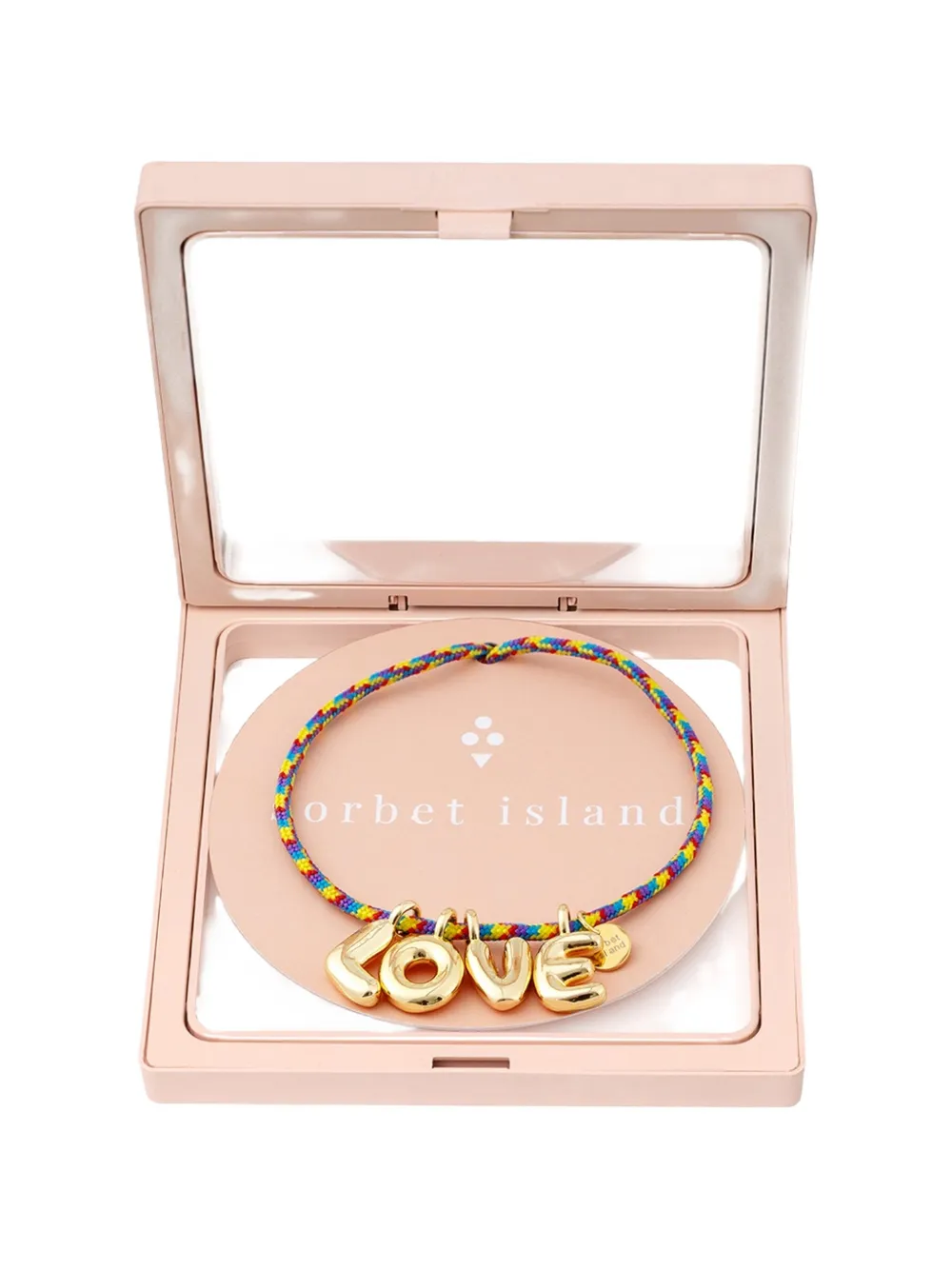 Sorbet Island letters charm bracelet - Oro