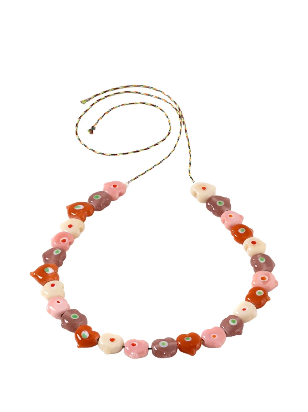 Sorbet Island beaded heart-charm bracelet - Rosa