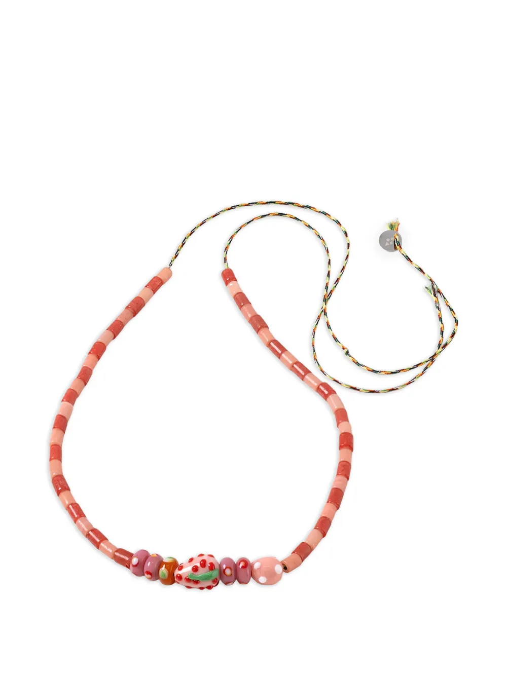 Sorbet Island beaded strawberry-charm bracelet - Rosa